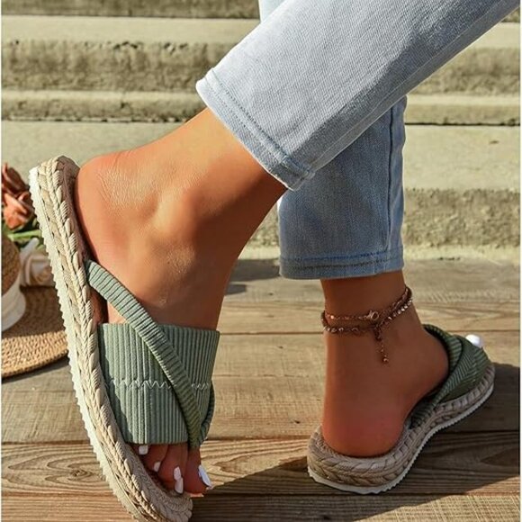 Open Toe Thong Dressy Sandals - Picture 4 of 6